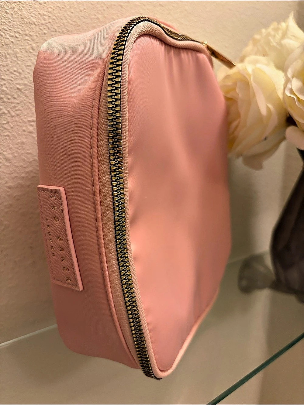 Ted Baker Pink Floral Cosmetic Bag Like New